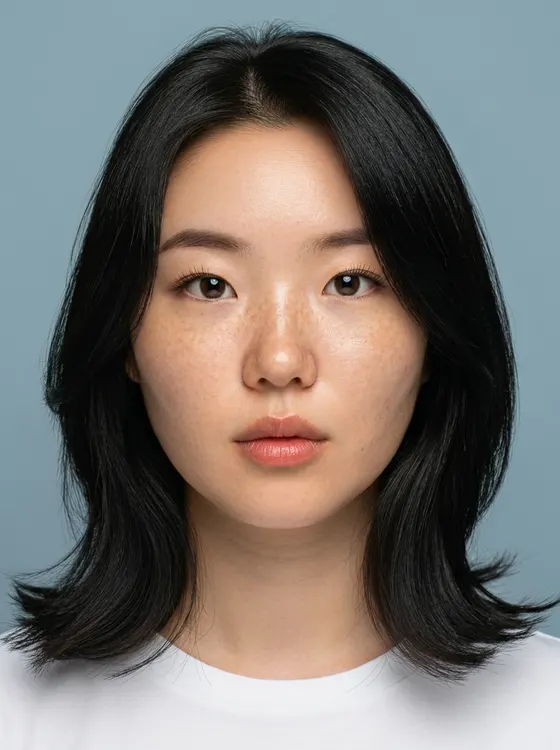 가상모델 #1381 얼굴 원본 14