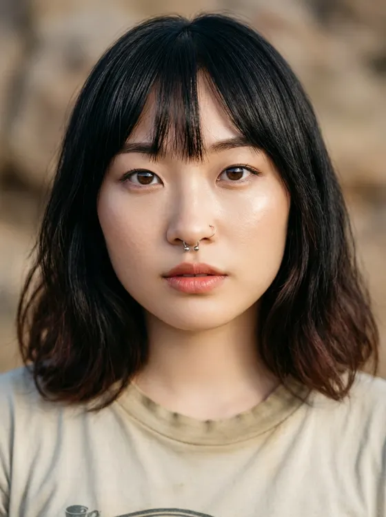 가상모델 #1390 얼굴 원본 8