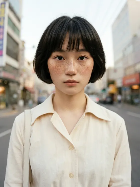 가상모델 #1380 얼굴 원본 1