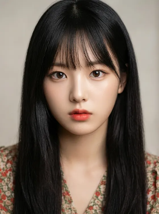 가상모델 #1380 얼굴 원본 4