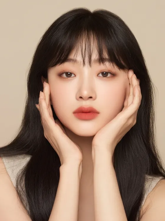 가상모델 #1295 얼굴 원본 12