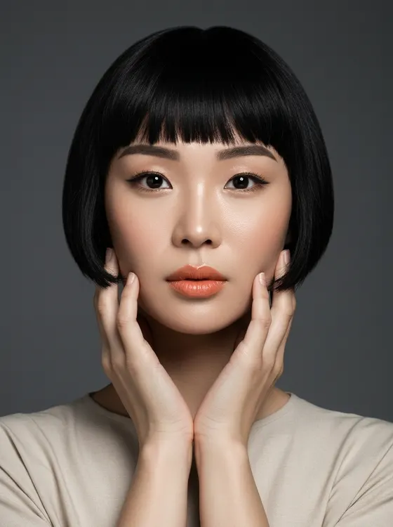 가상모델 #1238 얼굴 원본 19