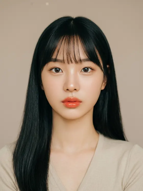 가상모델 #1255 얼굴 원본 4
