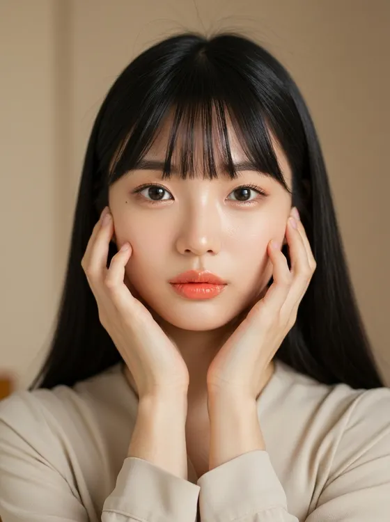 가상모델 #1255 얼굴 원본 5
