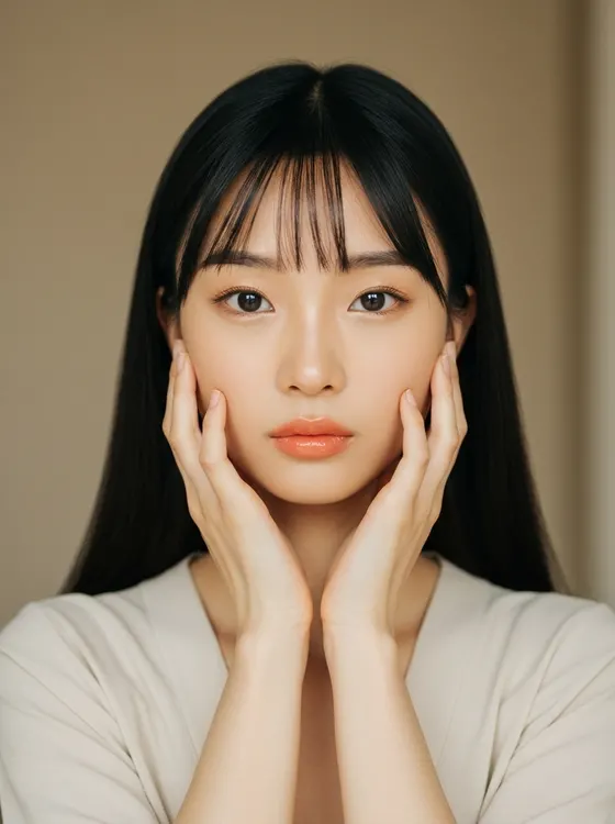 가상모델 #1255 얼굴 원본 12