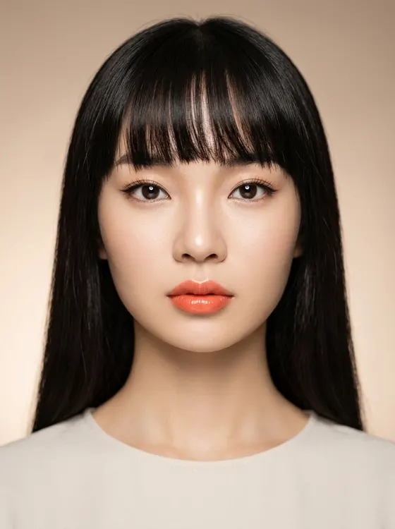 가상모델 #1256 얼굴 원본 17