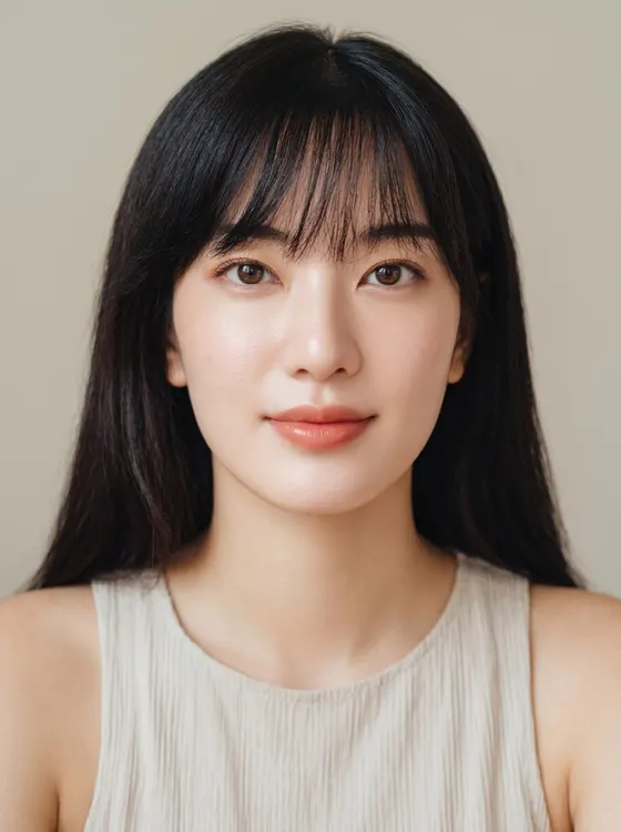 가상모델 #1308 얼굴 원본 8