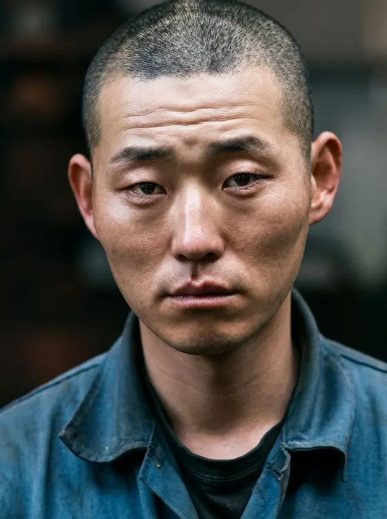가상모델 #1438 얼굴 원본 8