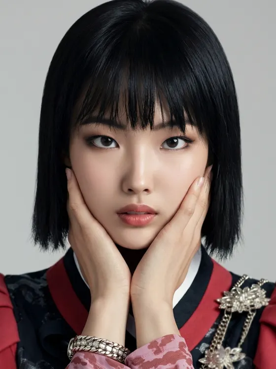 가상모델 #1495 얼굴 원본 4