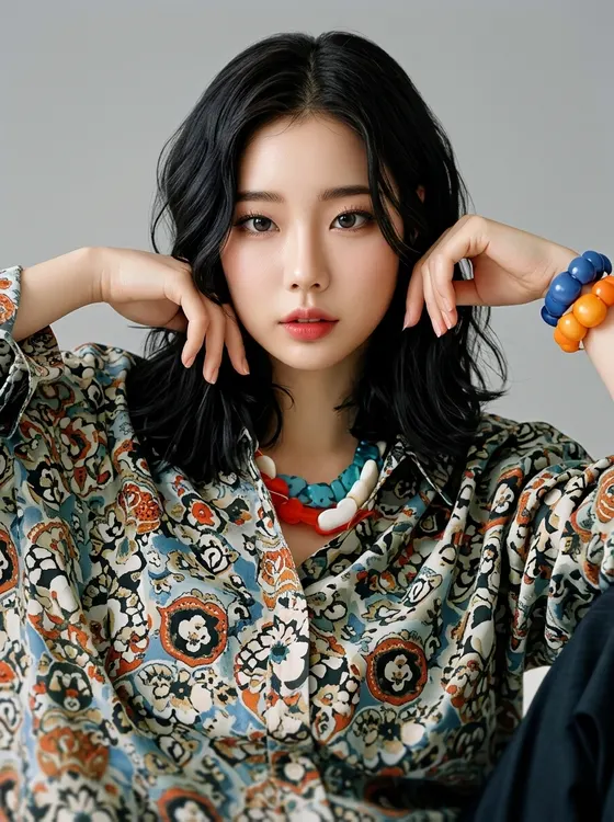 가상모델 #1500 얼굴 원본 3