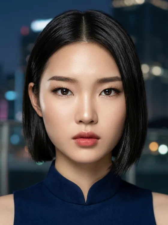 가상모델 #1484 얼굴 원본 10