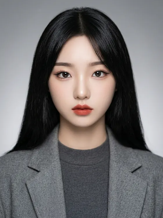 가상모델 #1386 얼굴 원본 9