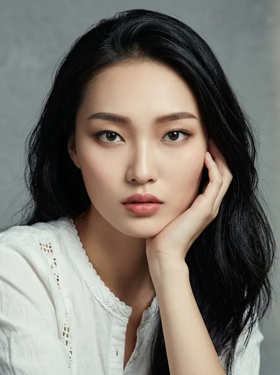 가상모델 #1490 얼굴 원본 8