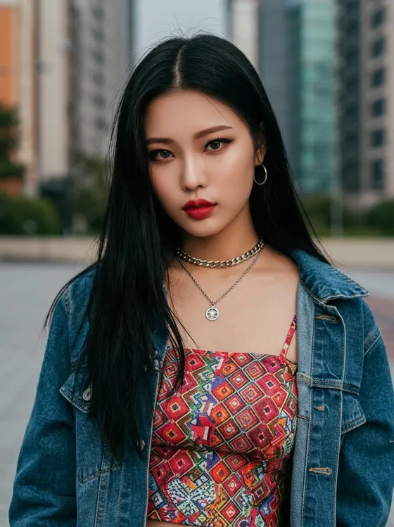 가상모델 #1490 얼굴 원본 9