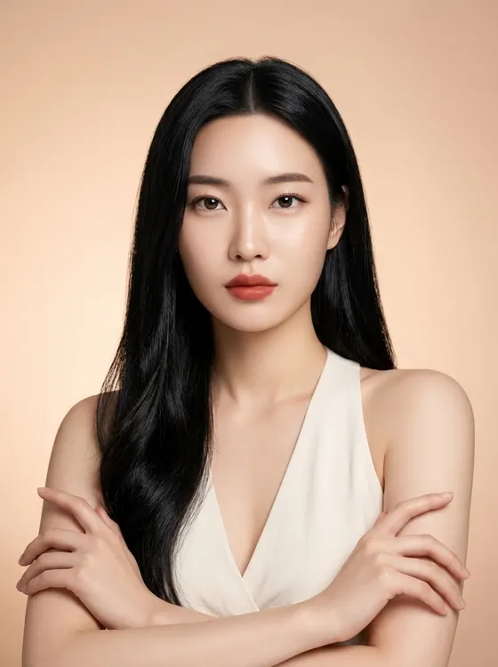 가상모델 #1252 얼굴 원본 14