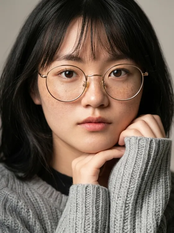 가상모델 #1384 얼굴 원본 3