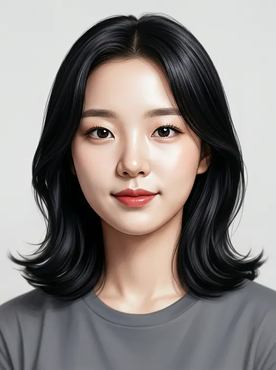 가상모델 #1384 얼굴 원본 24
